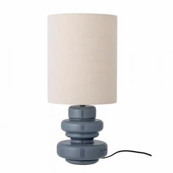 Lámpara de Mesa Fabiola Azul de Vidrio (E27) - 51 cm