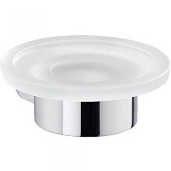 Gedy Pirenei Jabonera de Pared, Cristal, Cromo, 11.2x11x4 cm