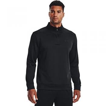 Under Armour Men's Armour Fleece 1/4 Zip Pullover, Size: Small, Colour: Black, Type: Sweatshirt/Jacket, Gender: Male