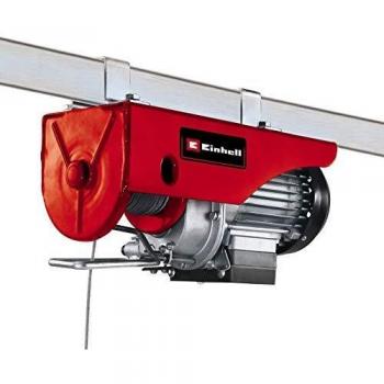 Einhell Polipasto eléctrico - TC-EH 250. 450 W,parada de emergencia e interruptor termostático. Cable de alambre sin torsión de 12 m, rodillo guía con gancho de carga y cierre de seguridad