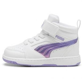 Zapatillas Multideporte Puma Rebound V6 Mid Bouncy Sky AC+ para Niños, Color Negro / Lavanda / Mauve, Talla 20 EU