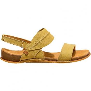 El Naturalista Panglao N5814 Pleasant Herbal - Sandalias Planas de Piel para Mujer con Autocierre, Color Verde