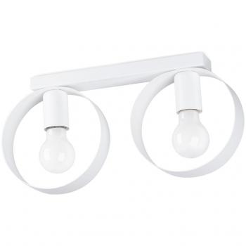 Plafón titran 2 blanco características: diseño moderno, acabado en color blanco, luz LED integrada, bajo consumo energético, fácil instalación y adecuado para espacios interiores