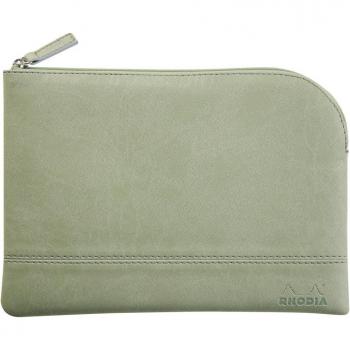Bolsa con cremallera Rhodiarama - Mediana Verde celadón