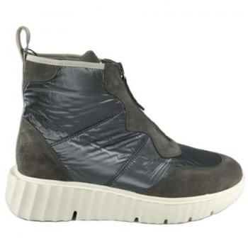 Botines deportivos de mujer Weekend by Pedro Miralles en gris-plomo con cremallera, talla EU 37