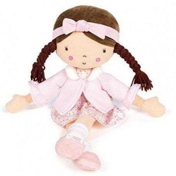 La Nina- Muñeca de Trapo Carolina con Vestido Flores, 47 cm