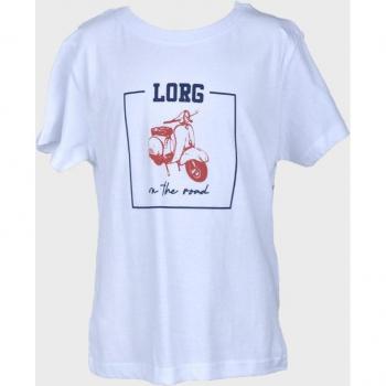 Camiseta de niño La Ormiga 1071060301 en color blanco con estampado y manga corta