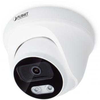 Cámara IP Domo Full Color 4 Mega-píxeles H.265 con LED Calido y Visión Nocturna Inteligente ICA-4480F