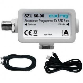 Programador para Tomas de Antena Axing SZU 60-00, Compatible con SSD 6-xx, Accesorio para Receptor de TV, Color Gris