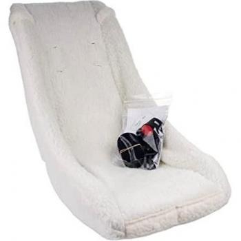 Silla de bebé Melia para bicicleta con arnés de 3 puntos - adecuada para bebés de 2 a 9 meses (color blanco oveja)