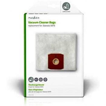 NEDIS Bolsa de la aspiradora Bolsa de la aspiradora | Número de Bolsas de Polvo: 4 | Sintético | Daewoo SB70 | Blanco Blanco