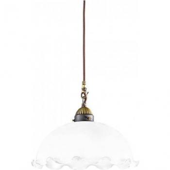Lámpara colgante elegante NONNA de latón antiguo mate, 1 bombilla E27, diámetro 30 cm