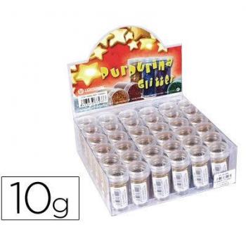Purpurina liderpapel plata botes de 10 gr expositor de 36 unidades