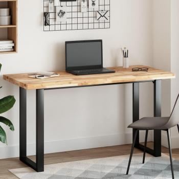 Tablero de Mesa Rectangular de Madera Maciza de Acacia 140x60x4 cm Marrón