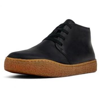 Botines de hombre Peu Terreno de piel Camper, color negro eclipse, talla 43, modelo Crazyhorse K300467-006