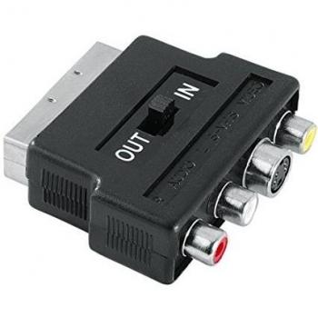 Hama 122238 SCART RCA + S-VHS Negro - Adaptador para Cable