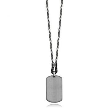 Colgante Viceroy Fashion Militar Negro con Piel Negra para Hombre