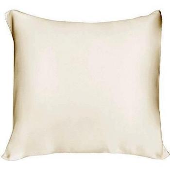 LULUSILK Funda de Almohada para el Pelo y Piel 100% Pura Seda 16 Momme con Cremallera oculta 1 Unidad, 40 x 135 cm, Marfil