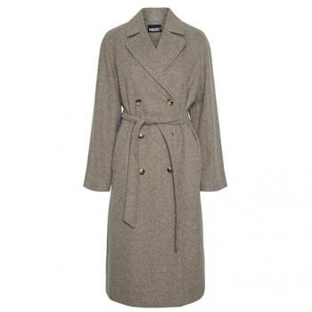 Pieces Marbel Women's Long Coat