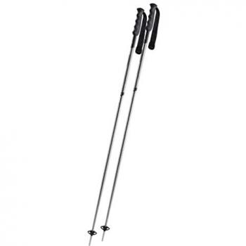 Bastones de trekking Komperdell Blazer gris plata (par) - 130 cm, ligeros, ajustables, con empuñadura ergonómica y sistema de bloqueo seguro