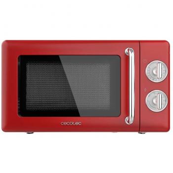 Cecotec ProClean 3110 Microondas Retro con Grill Rojo 700W 20L