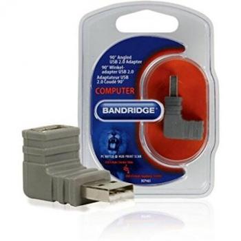 Bandridge BCP465 Adaptador de Cable USB 2.0 A Gris - Adaptador para Cable