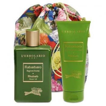 L'Erbolario Rhubarb Beauty Bag Duo (Shower Gel and Cream), 250ml + 200ml