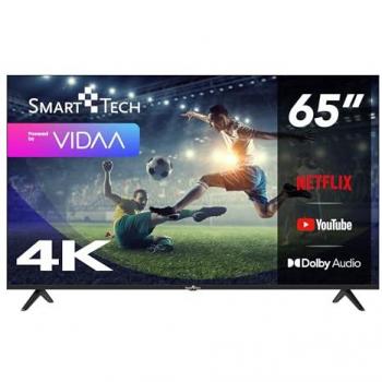 Televisor LED Smart Tech 65 UltraHD 4K VIDAA con Netflix, YouTube y múltiples puertos HDMI/USB