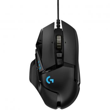 Ratón Gaming Logitech G502 HERO, USB Tipo A, Óptico 16000 DPI, RGB, 11 Botones Programables, Negro