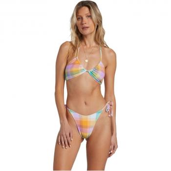 Braguita de bikini de mujer Billabong Warm Waves Hike naranja azul rosa L