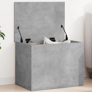 vidaXL Storage Box Concrete Grey 60x42x46 cm Engineered Wood