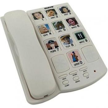 Teléfono con teclas grandes portafotos