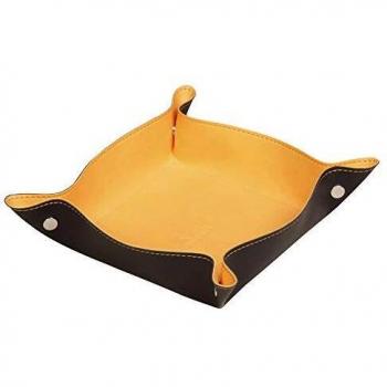 Organizador de Bolsillo RHODIA Rhodiarama Naranja - Simil Cuero Italiano, Reversible, 4 Magnéticos, Dimensiones 12x4.5x12 cm