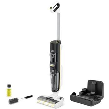 Aspirador Lavador Inalámbrico Karcher FCV 4 Dry - Agua y Polvo - 200 m² - Aspira, Lava y Seca - Estación de Secado Incluida
