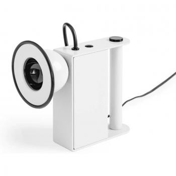 Lámpara de mesa LED Minibox Stilnovo, blanca