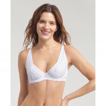 Sujetador con Aro de Encaje Floral Daily Dentelle 90B Dim