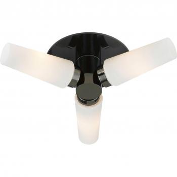 Lámpara de techo para baño negra 3 luces BRASTAD