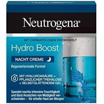 Neutrogena Hydro Boost Crema Facial Crema de Noche con Hialurónico para Cualquier Piel 50 ml
