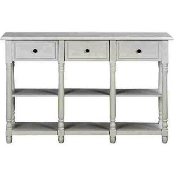 SengentoStyle Wandtafel 120x30x76 cm MDF wit