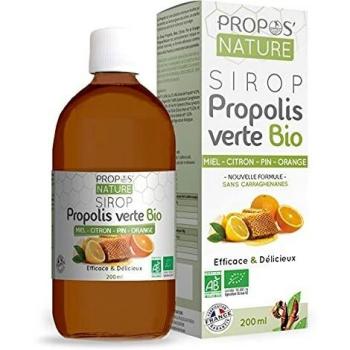 Jarabe de Propóleo Verde Orgánico 200ml - Fórmula Natural para la Salud Respiratoria