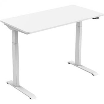 Mesa de Oficina Motorizada TM Electron TMSLC119ET, Escritorio Elevable Ajustable en Altura (73 cm a 123 cm), 4 Opciones de Memoria, Capacidad de Carga hasta 50 kg, Dim