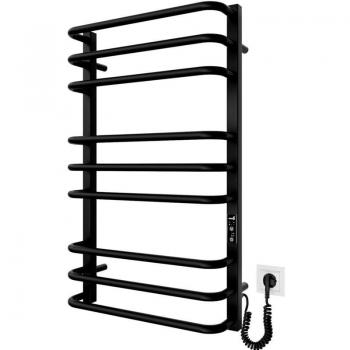 Radiador toallero eléctrico Mario Premium 800x500 bajo consumo negro mate 130W
