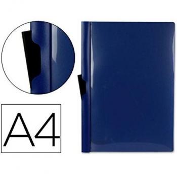 Dossier Pinza Lateral 35362 Polipropileno Din A4 Azul 25 Hojas Pinza Deslizante