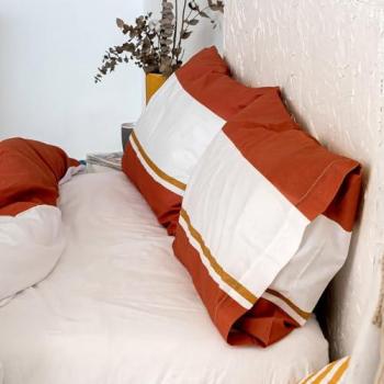 Funda de Almohada Multicolor Golden Lands 45x110 cm (2 Unidades) 100% Algodón Calidad 150