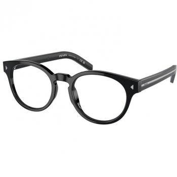 Prada PR A14V 16K1O1 Men's Eyeglasses Black Size 52 - Frame Only with Blue Light Block Available