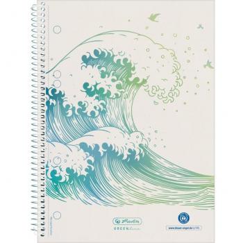 Cuaderno A5 GREENline 70 hojas blancas cuadriculadas