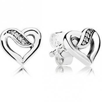 Pendientes en plata Lazos de Amor de Pandora 290736CZ