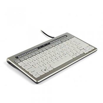 Teclado Bakker Elkhuizen S-board 840 USB Diseño Azerty Bélgica Plata-Blanco