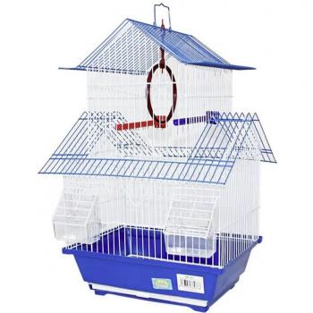 Jaula para Hamster con Techo Redondeado y Accesorios Incluidos - Modelo Compacto 30x23x46cm Azul