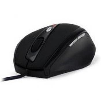 Phoenix PHM5635LASER - Ratón láser, USB, 1600 DPI, color negro
